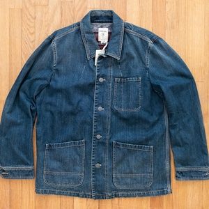 Fossil denim jacket with removable flannel vest
